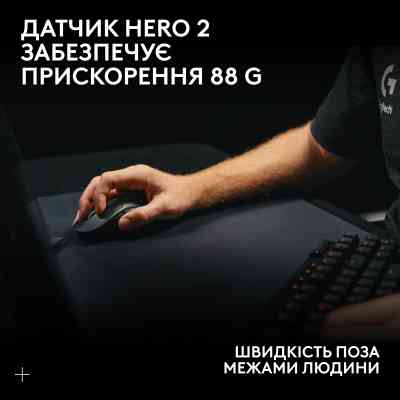 Мишка Logitech G Pro X Superlight 2 Lightspeed Wireless Black (910-006630) Вінниця