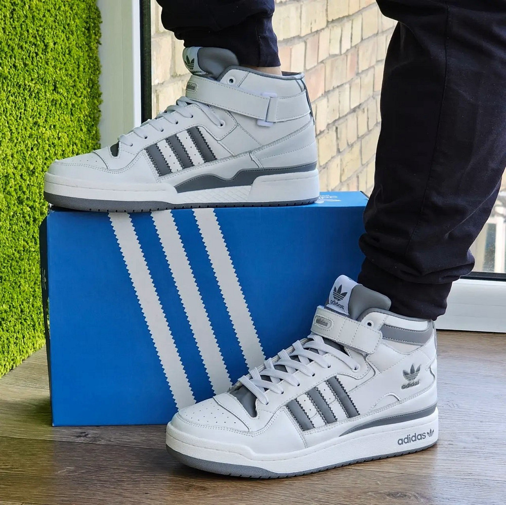 Высокие Термо Кроссовки Adidas Еврозима Кожаные Мужские Ботинки Адидас Белые (размеры: 41,42,45,46) Днепр - изображение 10