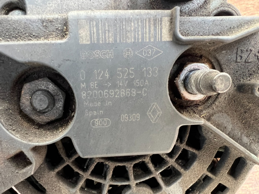 Генератор 150A Opel Vivaro 2.5 dci 2006-2013 (8200692868) Ковель - фото 3