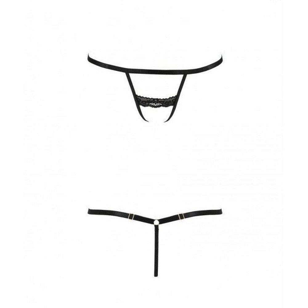 Трусики-стрепы Passion Exclusive SHELLY THONG XXL/XXXL, black Sex Aura Киев - изображение 5