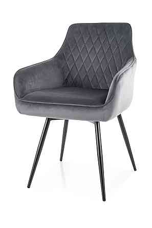 Стілець MARLO VELVET чорний каркас/сірий BL.14 Киев