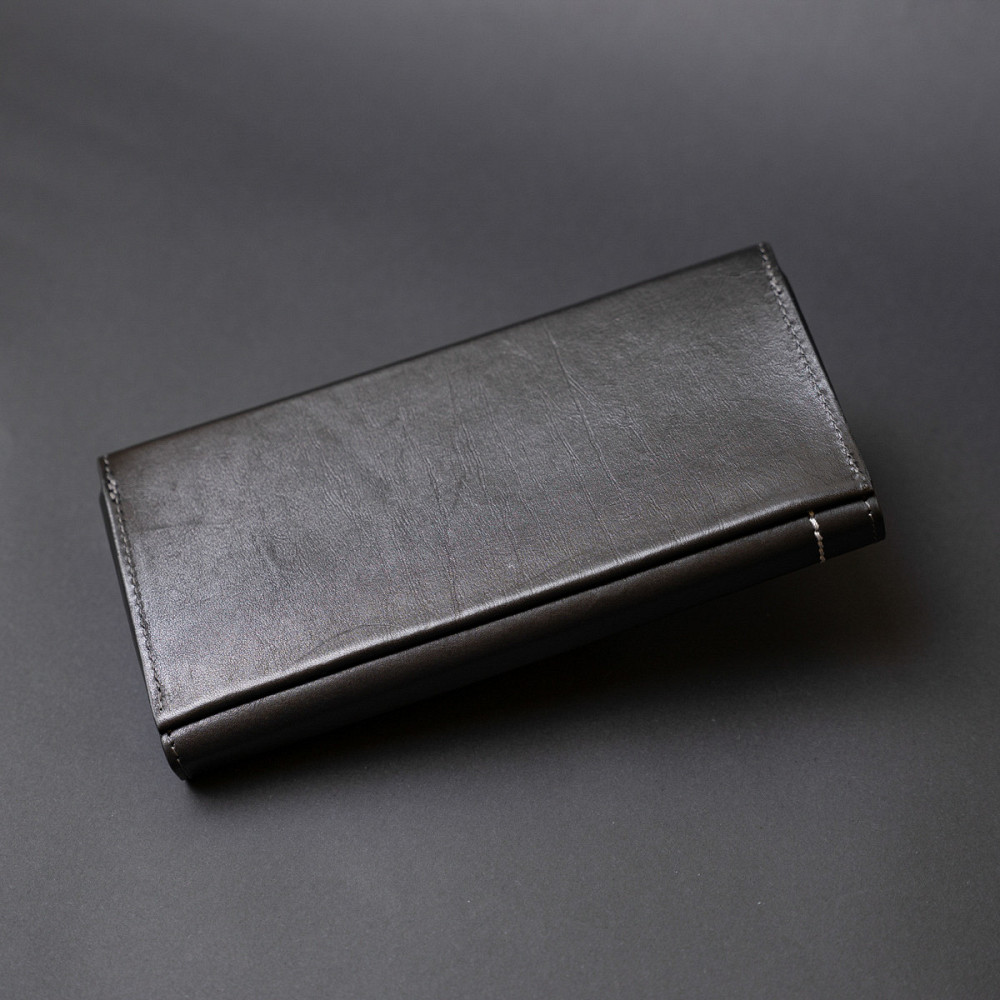 Борсетка элитная кожаная GRANDE PELLE 11277 Черная Киев - изображение 10