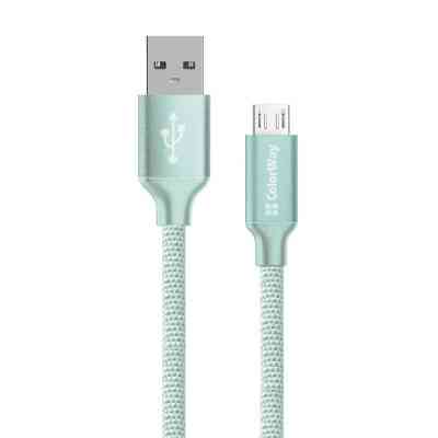 Дата кабель USB 2.0 AM to Micro 5P 2.0m mint ColorWay (CW-CBUM009-MT) Вінниця