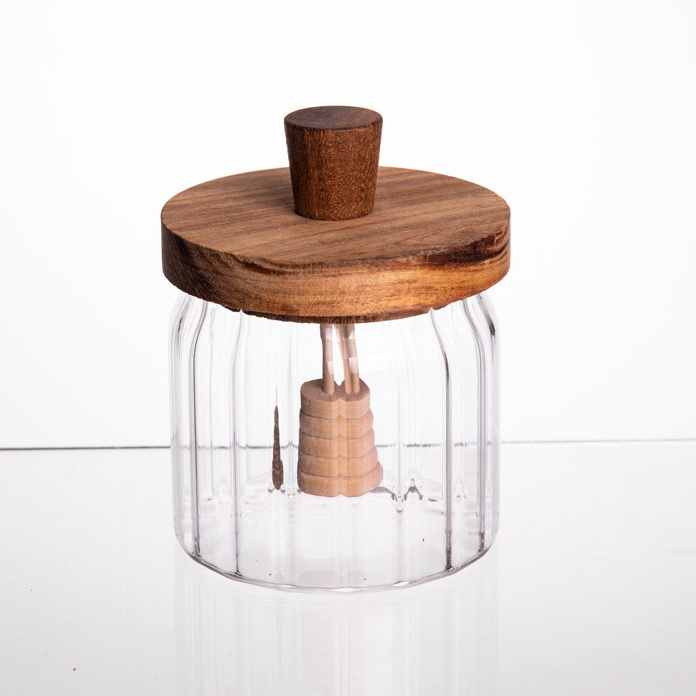 Yiwu Медовниця скляна з кришкою і ложкою 320 (мл) 64486-4 Коломыя - изображение 2