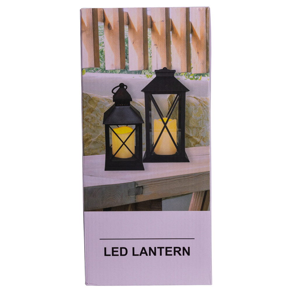 Ліхтар декоративний 14×14×30 (см) підвісний з LED підсвічуванням Білий CR-3-1 Київ - фото 8