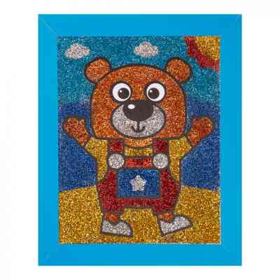 Набор для творчества 1 вересня Медвежонок Аппликация глитером (954562) Винница
