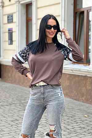 Женский свитшот со вставками 