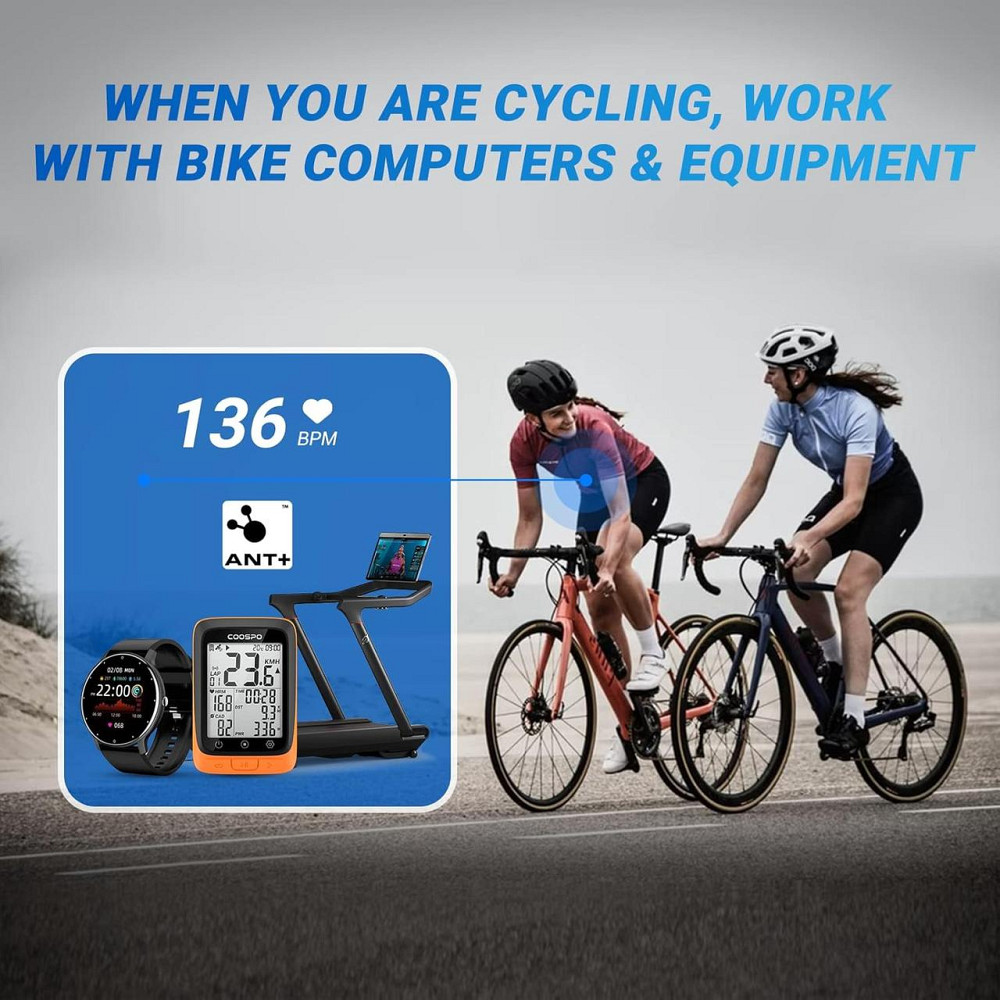 Нагрудный пульсометр, ремень монитор сердечного ритма с Bluetooth ANT+ IP67 для iOS Android Strava для спорта Киев - изображение 3