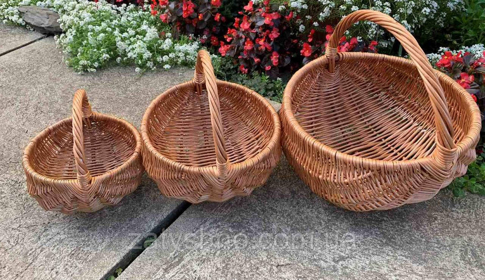 Набір плетених кошиків з лози Київ - фото 3