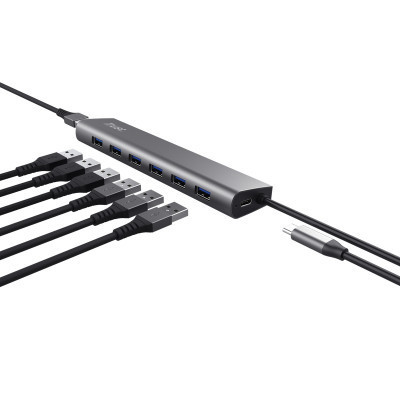 Порт-репликатор Trust Dalyx 7-in-1 USB-A 3.2 Aluminium Dock (24967_TRUST) Винница - изображение 7