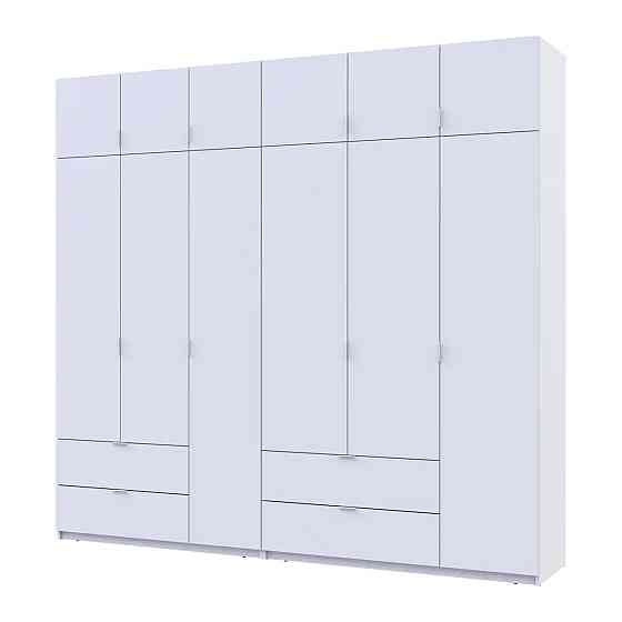 Шафа для одягу Doros Лукас Біла 3+3 ДСП 255х50х240 DRS-011684 (42005110) Львів