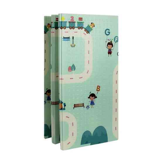 Дитячий ігровий двосторонній килимок Місто та Ведмедик 200х180х0.8см Київ