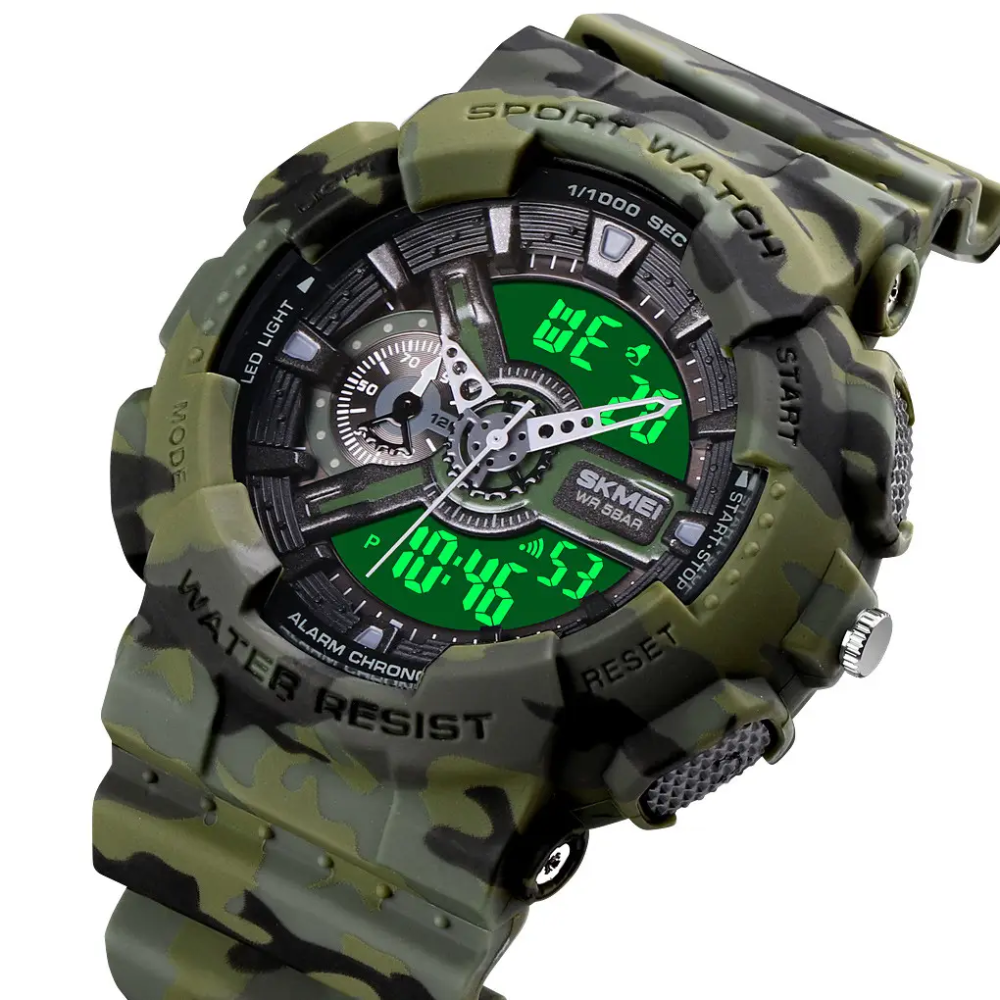 Наручные тактические часы Skmei 1688 (Камуфляж) Винница - изображение 6