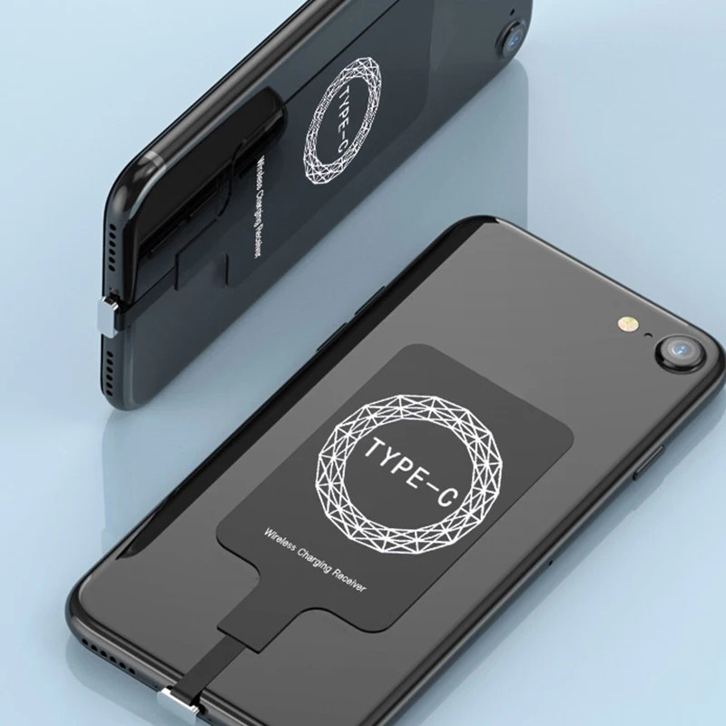 Універсальний Qi вкладиш для бездротової зарядки смартфона, адаптер приймач для зарядки 5В 5Вт Миколаїв - фото 4