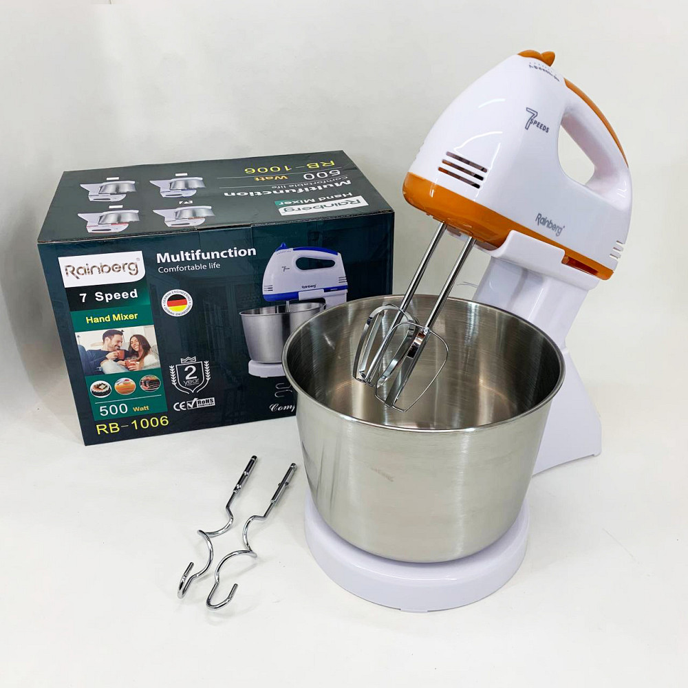 Ручний кухонний міксер для кондитера, Міксер зі змінними насадками стаціонарний Кращий ручний HL-25 Львів - фото 1