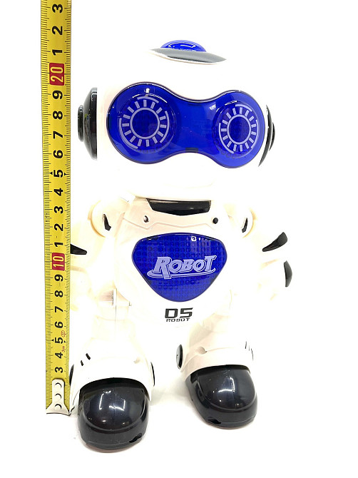 Робот на радіокеруванні Dance Robot танцює мелодії підсвічування Біло-Синій (606-1) Чернігів - фото 7