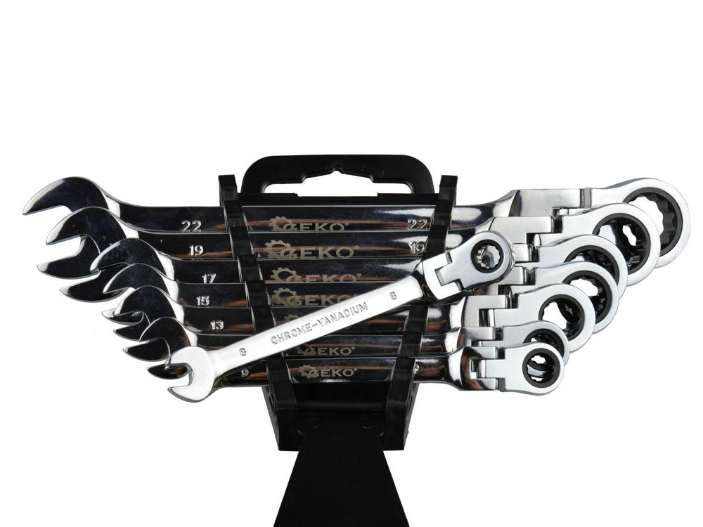 Ключі рожково-накидні з трищіткою на шарнірі, комплект 8 штук 8-22мм Київ - фото 2