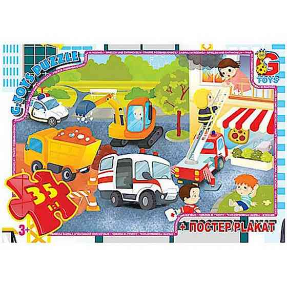 Дитячий пазл "Аварійні служби" GF07 постер 35 елементів Вінниця