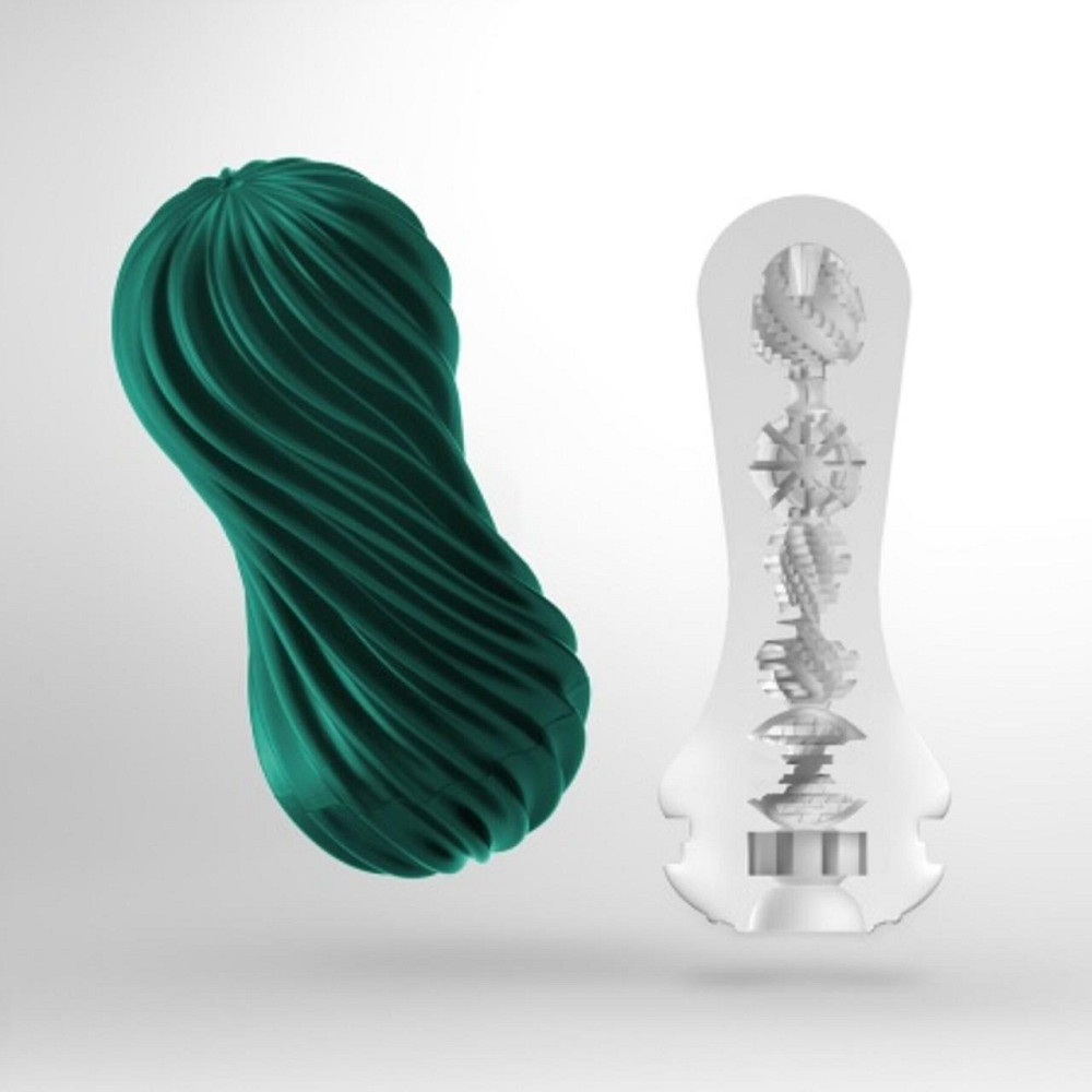 Мастурбатор Tenga FLEX Fizzy Green с изменяемой интенсивностью, можно скручивать, вакуум Sex Aura Киев - изображение 2
