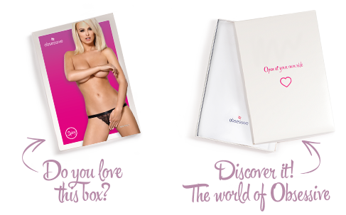 Кружевные танга с доступом Obsessive 828-THC-1 crotchless thong S/M, черные Sex Aura Киев - изображение 8