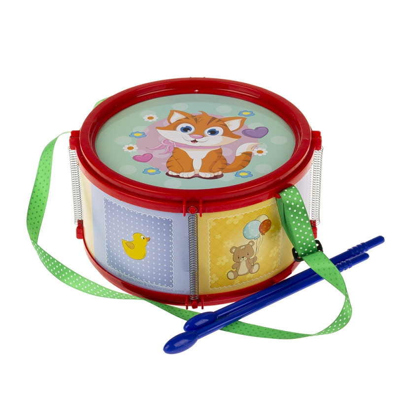 Барабан дитячий, маленький Colorplast 1-003 на шлейці Вінниця - фото 1