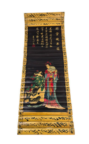 Панно китайское бамбуковое Китаянка Киев - изображение 1