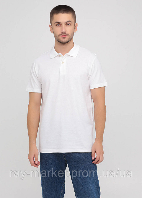 Поло базовое Stedman Polo мужское белое (ST3000-WHI) 3XL Киев - изображение 1