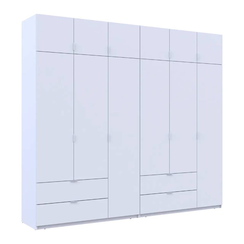 Шафа для одягу Doros Лукас Біла 3+3 ДСП 270х50х240 DRS-011685 (42005114) Львів - фото 2