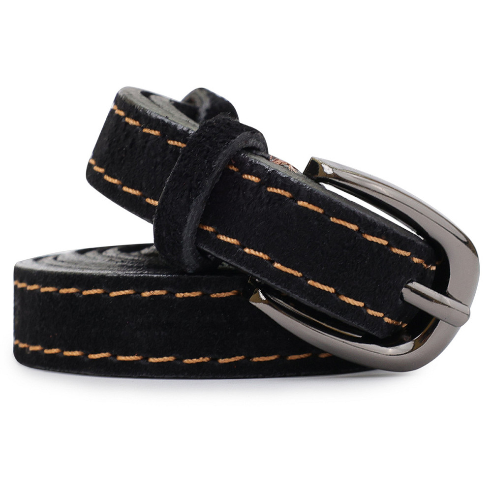 Замшевый женский ремень Vintage 20764 Черный Киев - изображение 5