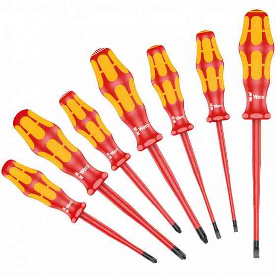 Набір викруток діелектричних ізольованих Wera до 1000V. 7шт. 05135961001 Одеса