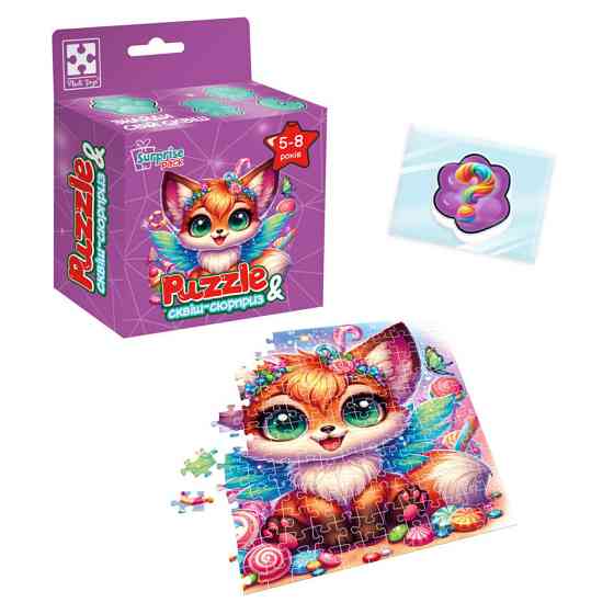 Дитячі пазли з сюрпризом "Лисеня" VT8030-10, 180 деталей Вінниця