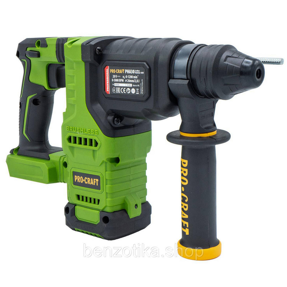 Акумуляторний перфоратор Procraft PHA30 Кейс (без АКБ та ЗП) Киев - изображение 6