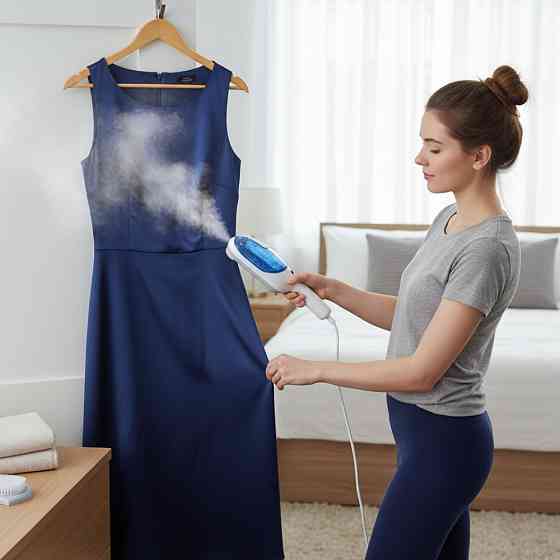 Отпариватель для одежды 100мл, 770W, Steam Brusher + 2 насадки / Паровой утюг / Ручной отпариватель-щетка Киев