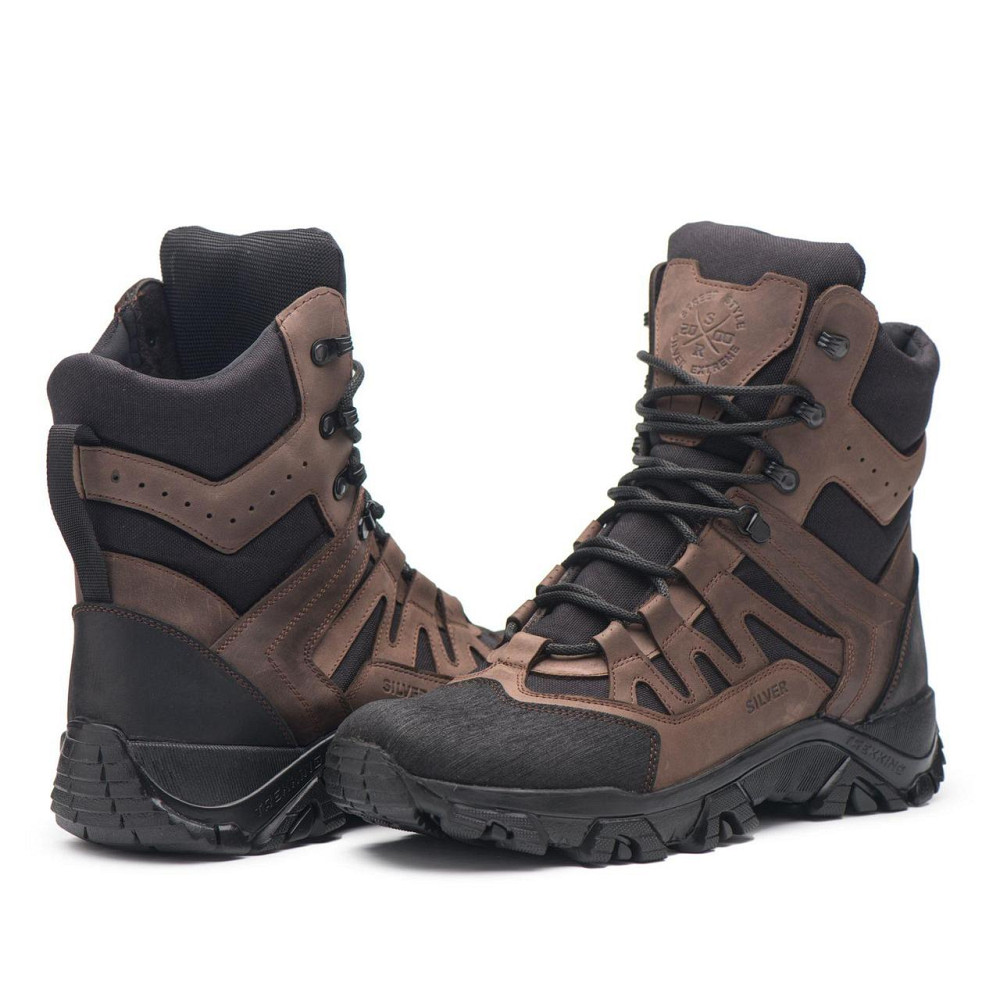 Тактичні берці зимові Т3-305 теплі коричневі водонепроникні армійські взуття ЗСУ поліція ДСНС Харків - фото 4