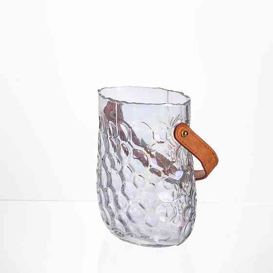 Декоративна ваза-сумочка для квітів, прозора Київ