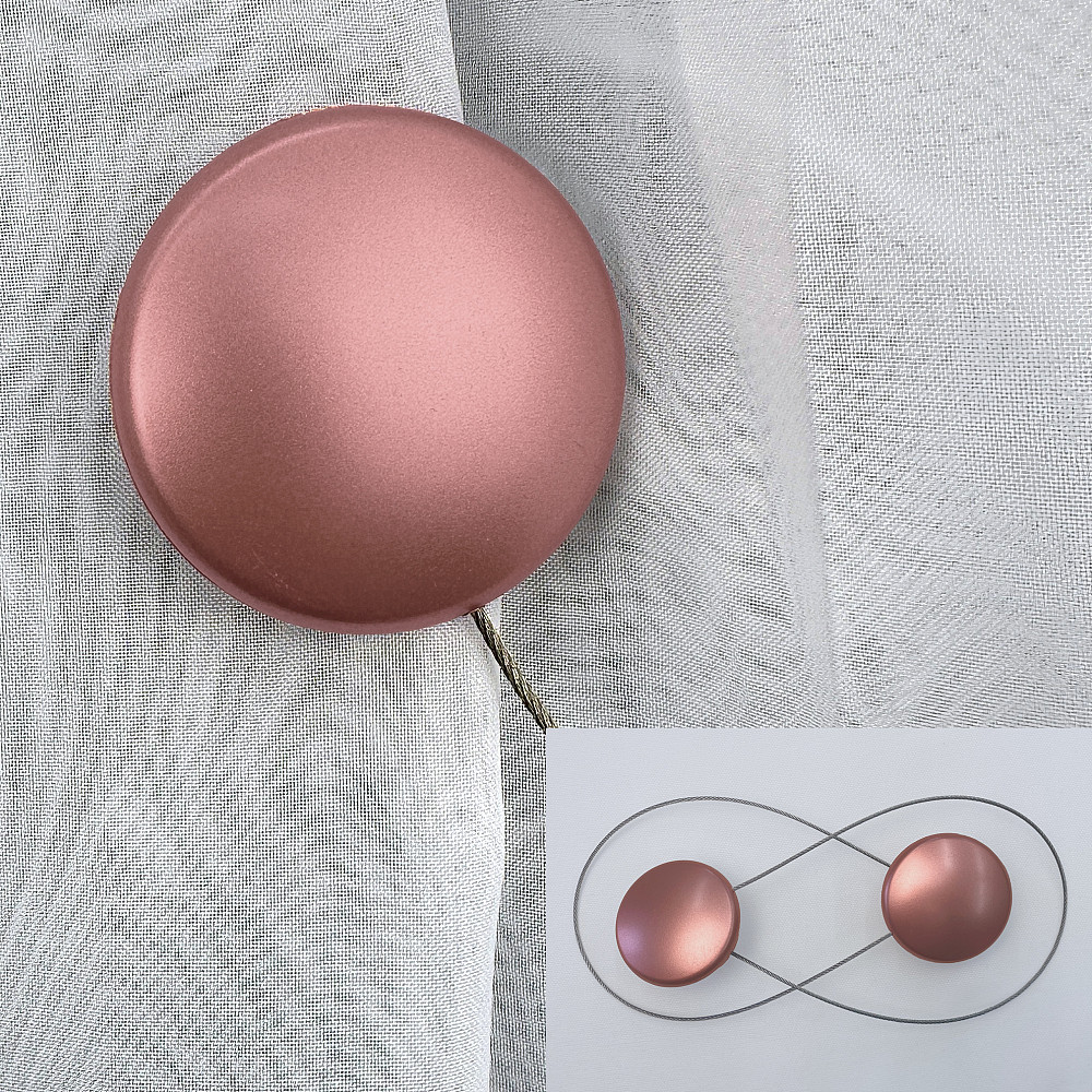 Магниты для штор и гардин Круг 2 шт Розовое золото (81-292) Киев - изображение 1