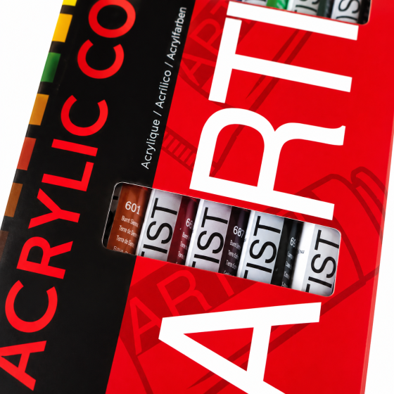 Краски акриловые 18 цветов 12ml Киев