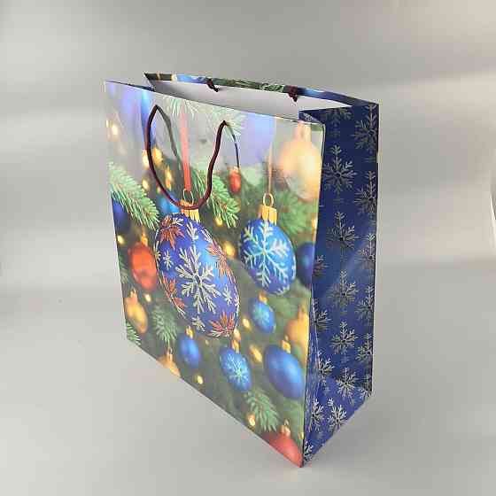 Новогодние, кортонный пакеты подарочные Супер 47x52x20-002) НГ (12 шт) Харьков