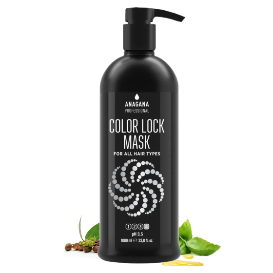 Маска закрепления цвета для всех типов волос COLOR LOCK MASK ANAGANA 1000 мл Киев