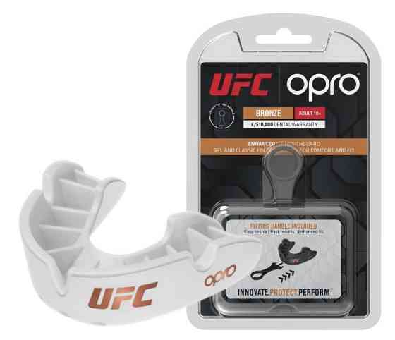 Капа OPRO Bronze UFC доросла (вік 11+) White (ufc.102512003) Луцк