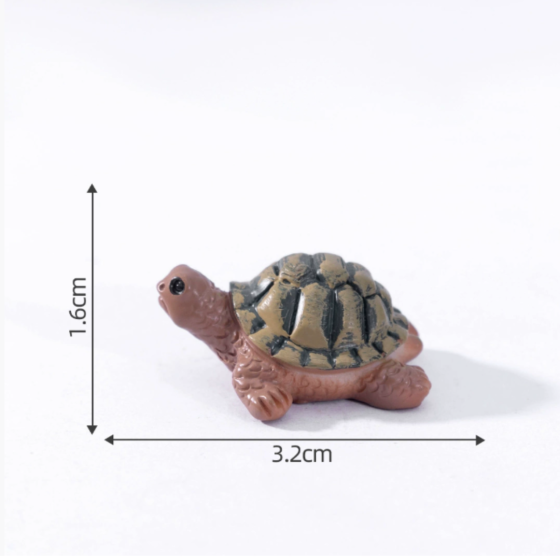 Фигурка Черепашка 2 х 3.2 см для миниатюры, мини-сада, песочного стола Коричневий Одесса