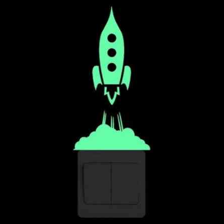 Люминесцентная наклейка 