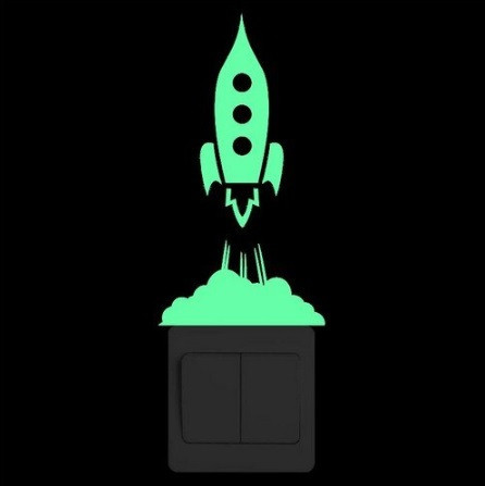 Люминесцентная наклейка 