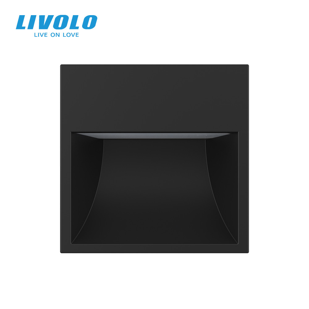 LIVOLO Механізм світильник для сходів підлоги, чорний, 2700K, 220В, 0.35Вт Livolo (VL-FCL1-2BP) Киев - изображение 7