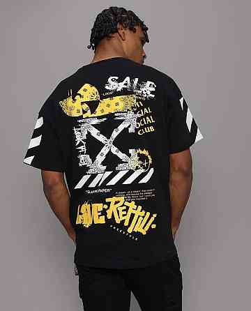 Футболка мужская с принтом  44 Черная 2634326224 Днепр