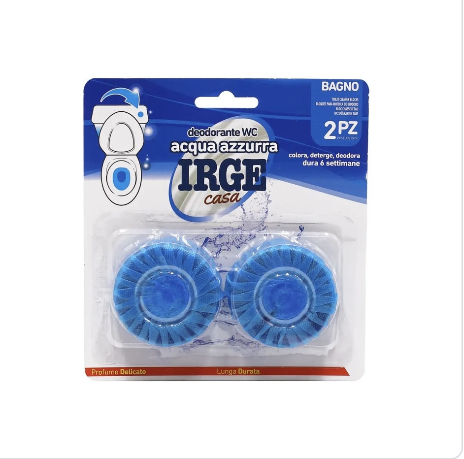 Таблетки для сливного бачка Irge Blue water 2 шт Виноградов - изображение 1