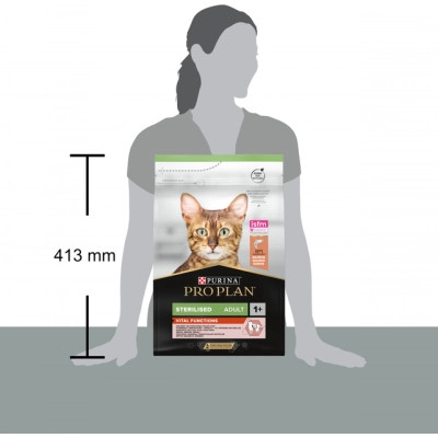 Сухой корм для кошек Purina Pro Plan Sterilised с лососем 3 кг (7613036517454) Винница - изображение 4