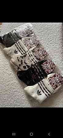 Женские носки средней высоты из хлопка в наборе (5 штук) Adidas W5 размер 36-41 Киев