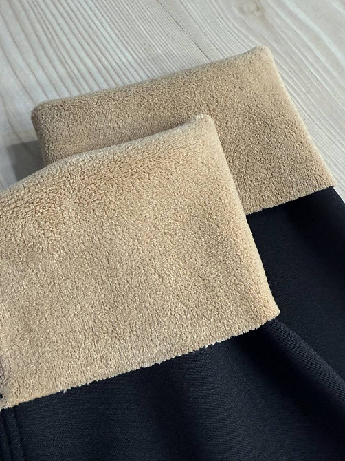 Лосины женские Bocska 2806 утепленные на меху с корсетом черные, черный, L Киев - изображение 4