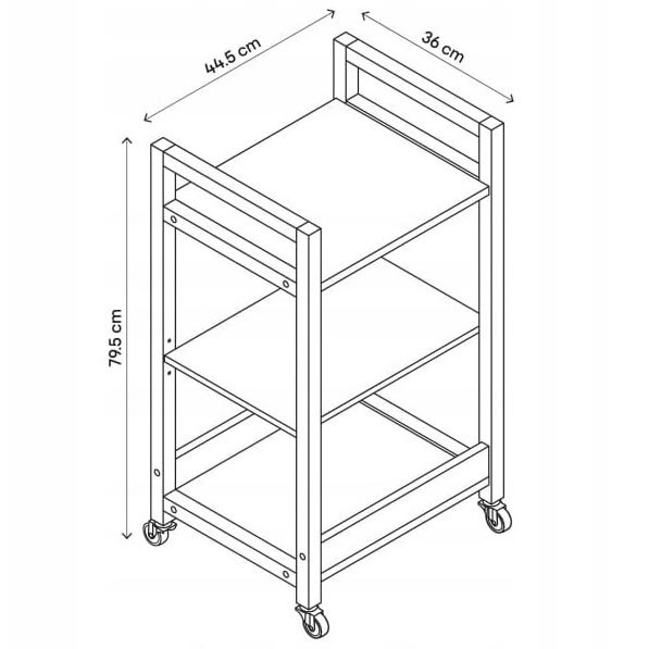 Этажерка для ванной на колёсиках 